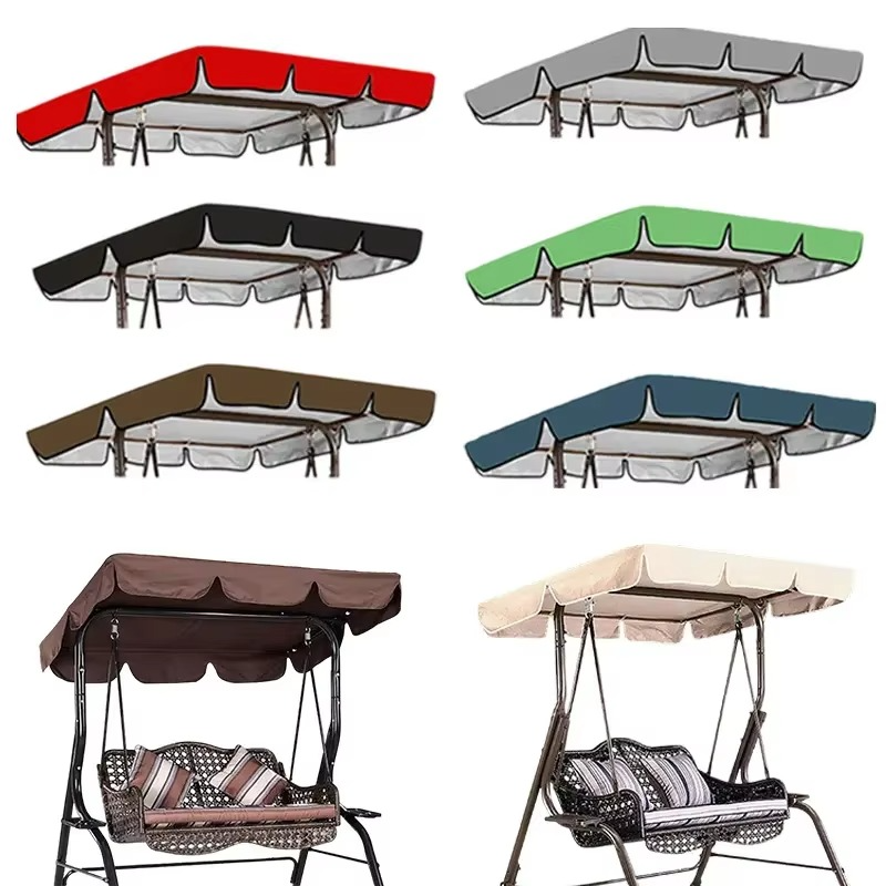Swing Canopy Replacement Cover – Waterproof UV-Resistant Roof Cover for Outdoor Patio Garden Swing, Sunshade and Rain Protection