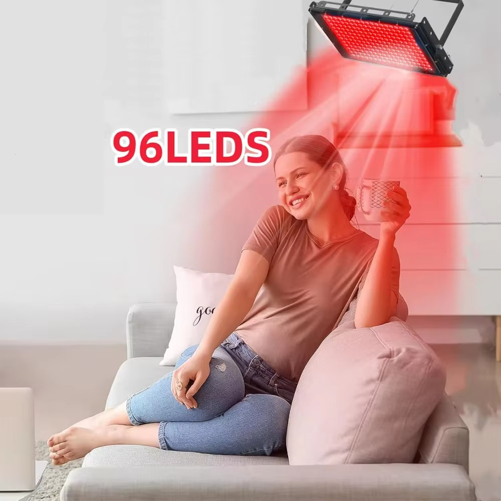 USB Red Light Therapy Lamp – 660nm 96-LED Adjustable Beauty Light for Skin Care, Relaxation, Sleep and Yoga Use