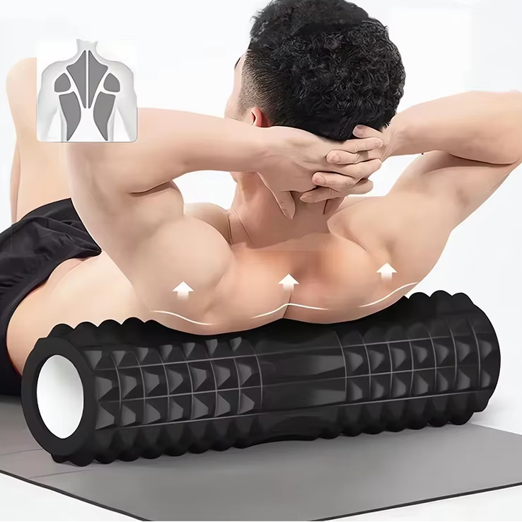 Foam Massage Roller – Hollow High-Density Muscle Recovery Roller for Deep Tissue Massage, Sports Rehabilitation, Yoga, Fitness and Physical Therapy