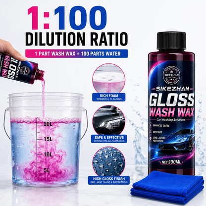 Extreme Foaming Car Wash Soap – 100ml Pink Bodywash & Wax Formula for Foam Cannons, Foam Guns and Bucket Washing