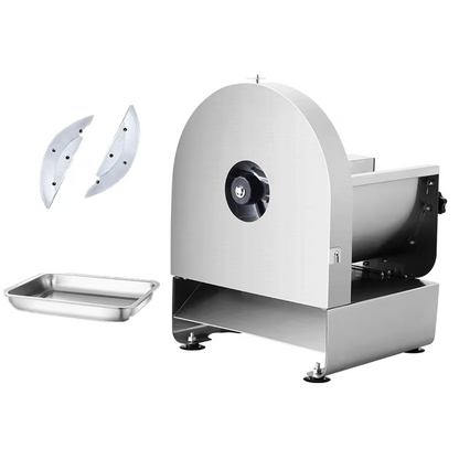 Commercial Vegetable Slicer – Electric & Manual Stainless Steel Food Cutter for Potatoes, Fruits, Lemons, Carrots, Cabbage and Kitchen Prep