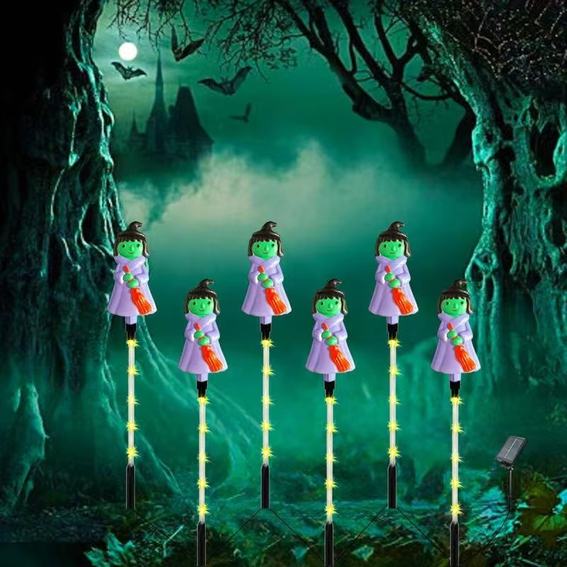 Solar Halloween Lawn Lights – 6-Piece LED Pumpkin & Ghost Garden Decorations for Outdoor Yards, Pathways, Lawns and Holiday Displays