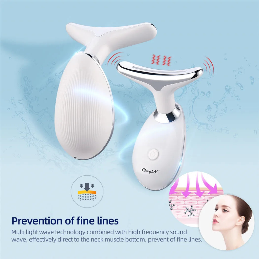 EMS Neck Face Beauty Device LED - Microcurrent Massager