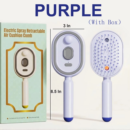 Electric Scalp Massage Comb – 3-in-1 Rechargeable Spray Brush with Steam, Essential Oil Application and Self-Cleaning Design for Hair & Scalp Care