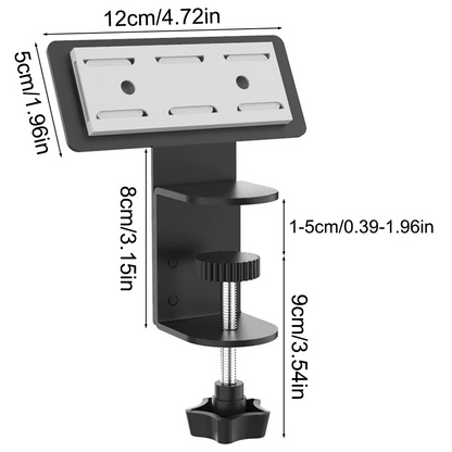 Under Desk Power Strip Holder – No-Drill Cable Management Tray for Outlet Fixing, Wire Organizing & Shelf Storage