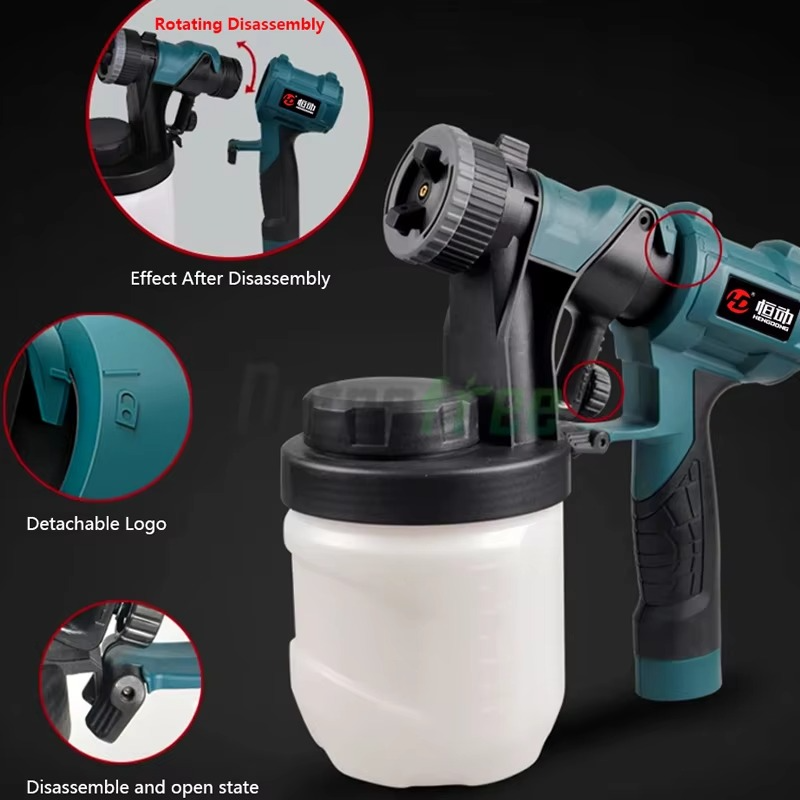 Electric Paint Sprayer – 900ml High-Power 800W  Spray Gun with Easy-Clean Design for Home Interior, Exterior, Furniture and DIY Painting