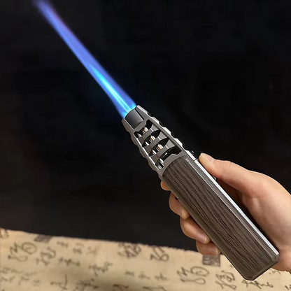 High-Temperature Butane Torch – 1800°C Windproof Jet Flame Lighter with Adjustable Powerful Blue Flame for Outdoor, Cooking and Workshop Use