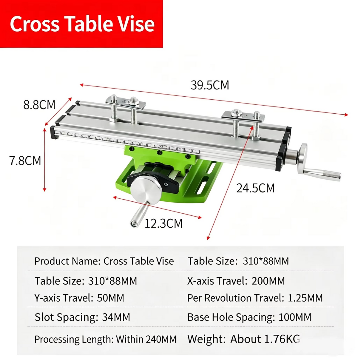 Benchtop Drill Press & Milling Machine – 220V 710/1050W Multifunctional Drilling and Milling Tool for Home Workshops, DIY Projects and Metalworking