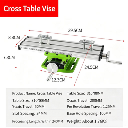 Benchtop Drill Press & Milling Machine – 220V 710/1050W Multifunctional Drilling and Milling Tool for Home Workshops, DIY Projects and Metalworking