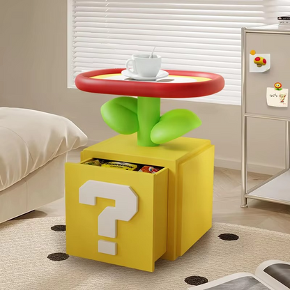 Cartoon Bedside Storage Table – Creative Kids Side Table with Storage Shelf for Bedroom, Living Room, Sofa, Coffee Corner and Home Organization