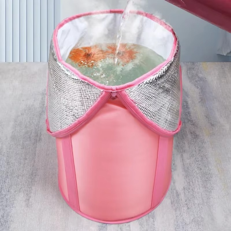 Foldable Insulated Foot Bath Tub – Portable Collapsible Foot Soaking Bucket for Home Spa, Relaxation and Everyday Foot Care