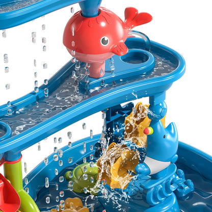 Children’s Sand & Water Play Table – Outdoor Beach Toy Set for Kids Ages 3–5, Creative DIY Fun for Boys & Girls