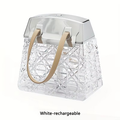 Crystal Bag Air Humidifier – 300ml USB Rechargeable Aroma Diffuser with Color Lights & Mist Sprayer for Home, Bedroom and Relaxation