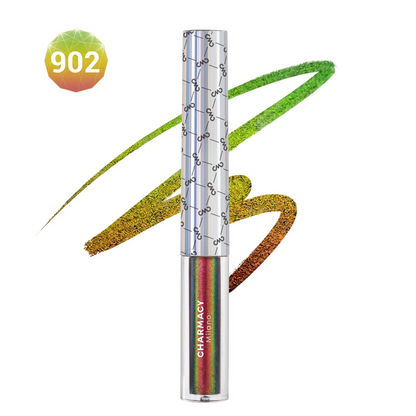Duochrome Glitter Liquid Eyeliner – Waterproof Smudge-Proof Eye Liner with Ultra-Fine Tip for Long-Lasting Shimmer Makeup