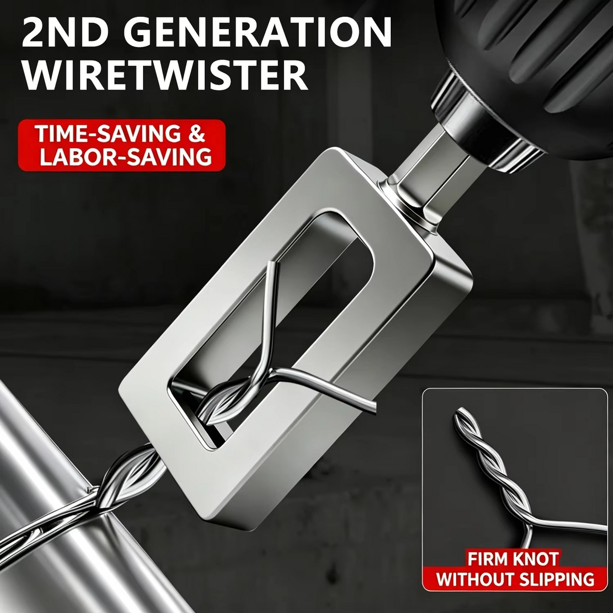 Portable Wire Twisting Tool – Hexagonal Handle Multifunctional Wire Twister for Quick, Effortless Knotting, Fastening and DIY Wire Work