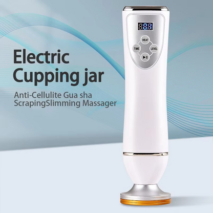 Electric Scraping Body Massager – Multifunctional Massage Device with 3 Attachments for Muscle Relaxation, Body Massage and Skin Care