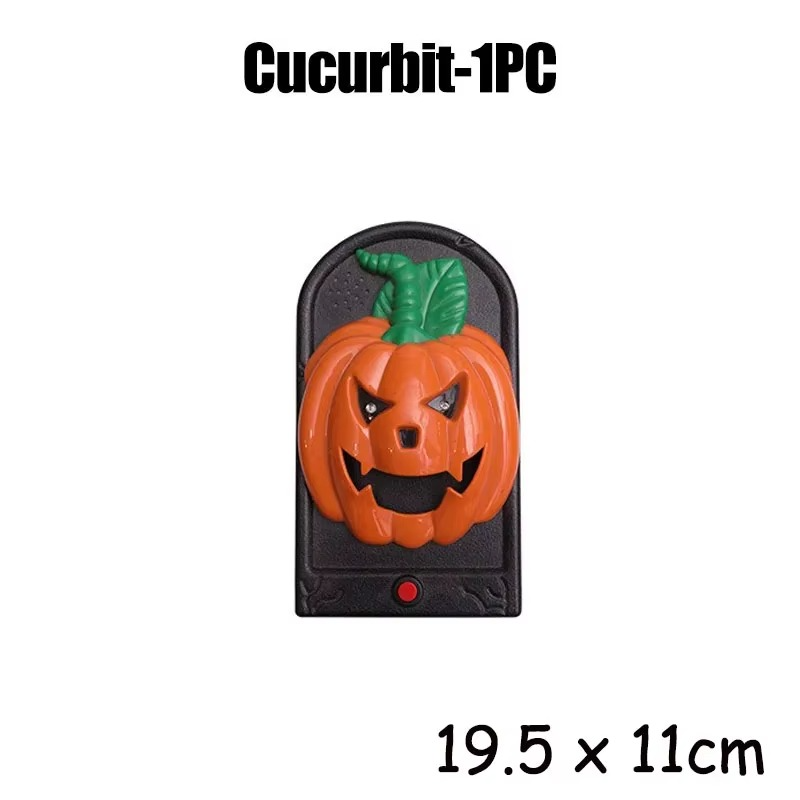 Animated Halloween Haunted Doorbell – Moving Eyeball Decoration with Spooky Sound Effects for Front Doors, Haunted Houses and Halloween Party Decor