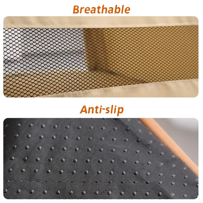 Portable Pet Tent Bed – Semi-Enclosed Oxford Fabric Shelter with Double-Sided Mat for Cats, Dogs, Indoor Resting and Outdoor Camping