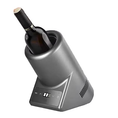 Single-Bottle Wine Chiller – Compact Thermoelectric Cooler with 5–18°C Adjustable Temperature Control for Home, Hotel, RV, Car and Commercial Use