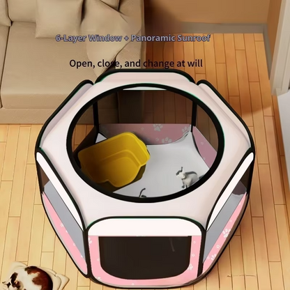Portable Folding Pet Tent – Large Comfortable Travel Shelter & Cozy Den for Cats and Small Dogs, Indoor and Outdoor Use
