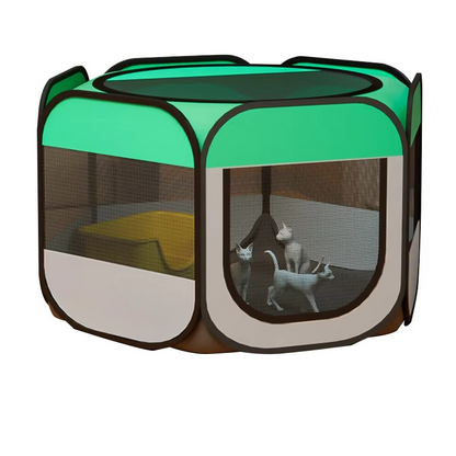 Portable Folding Pet Tent – Large Comfortable Travel Shelter & Cozy Den for Cats and Small Dogs, Indoor and Outdoor Use