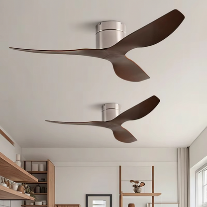 Industrial Retro Ceiling Fan – 6-Speed Silent DC Inverter Motor Fan for Living Rooms, Dining Areas, Bedrooms, Homes and Offices