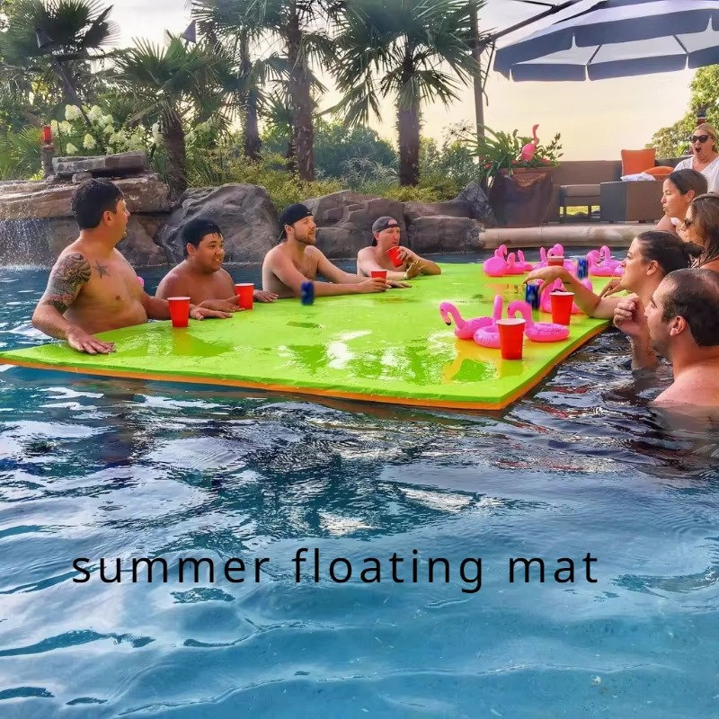 XPE Foam Pool Floating Mat – Tear-Resistant Lightweight Water Blanket with Smooth Surface for Swimming, Relaxing, Beach Trips and Outdoor Recreation