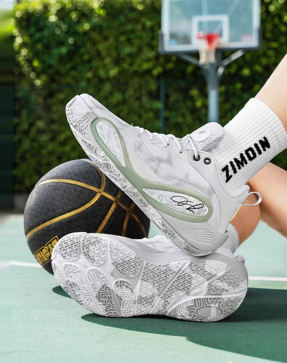 Men's Basketball Shoes – Breathable Cushioned Athletic Sneakers with Anti-Slip Sole for Running, Basketball, Fitness Training and Everyday Sports Performance
