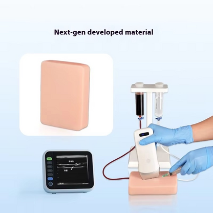 Ultrasound-Guided Vascular Puncture Training Model – Blood Circulation Simulation Injection Pad for Medical Ultrasound, Needle Placement and Clinical Practice