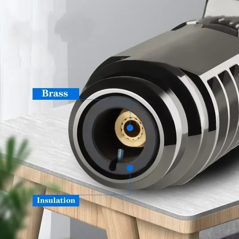 High-Temperature Butane Torch – 1800°C Windproof Jet Flame Lighter with Adjustable Powerful Blue Flame for Outdoor, Cooking and Workshop Use