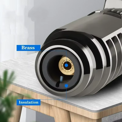 High-Temperature Butane Torch – 1800°C Windproof Jet Flame Lighter with Adjustable Powerful Blue Flame for Outdoor, Cooking and Workshop Use
