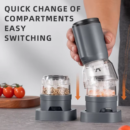 Multifunctional Electric Spice Grinder – Adjustable Coarseness Grinder for Sichuan Pepper, Sea Salt, Peppercorns and Everyday Kitchen Seasoning