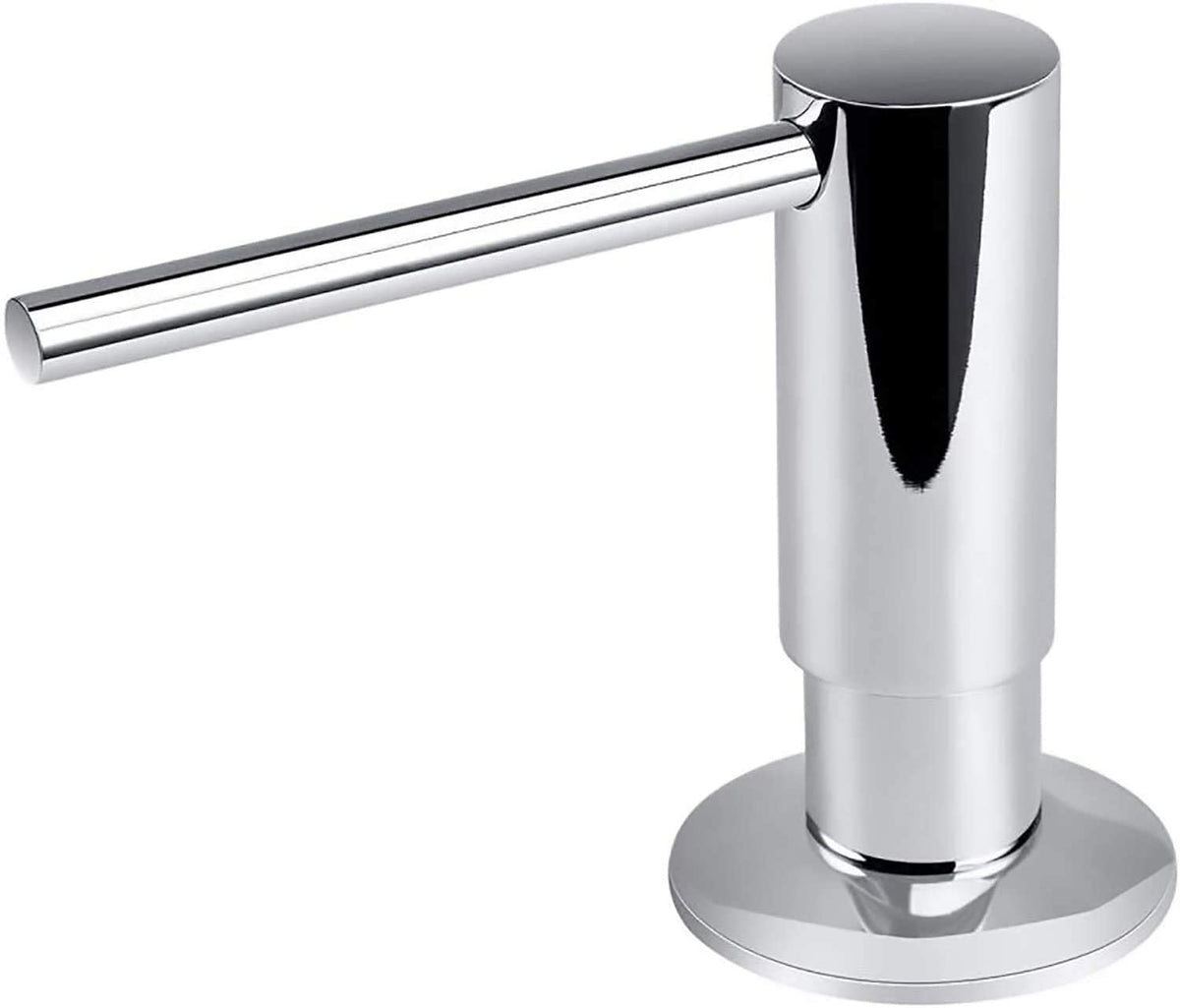 Built-In Brass Soap Dispenser – 500ML Black PE Bottle Kitchen Sink Liquid Soap Pump Dispenser for Modern Home Accessories