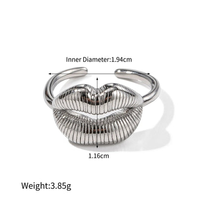 Mouse Pearl Gold Ring – Creative PVD Stainless Steel 18K Gold Plated Jewelry, Waterproof & Tarnish-Free for Stylish Women