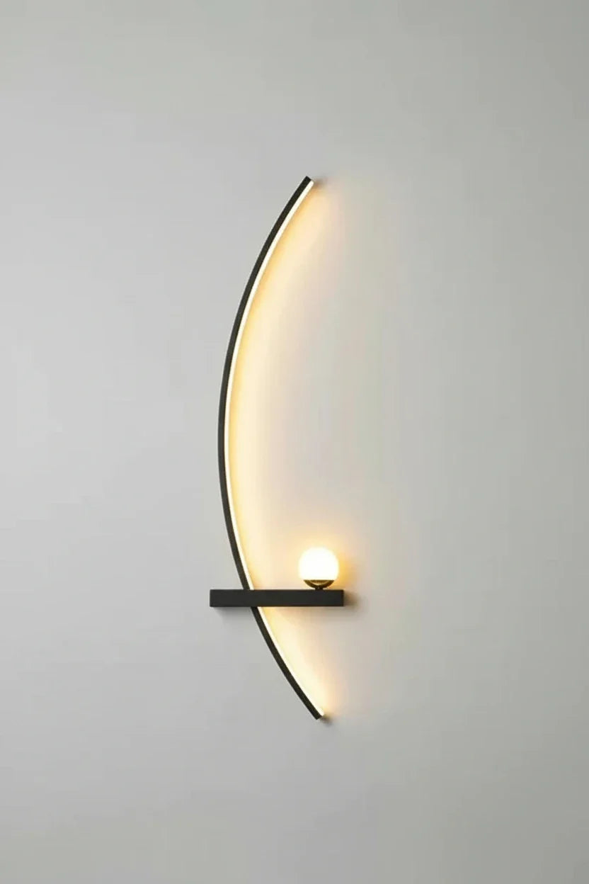 Modern LED Bedside Wall Lamp – Minimalist Art Sconce for Bedrooms, Reading Corners, Hotels and Stylish Contemporary Interior Lighting