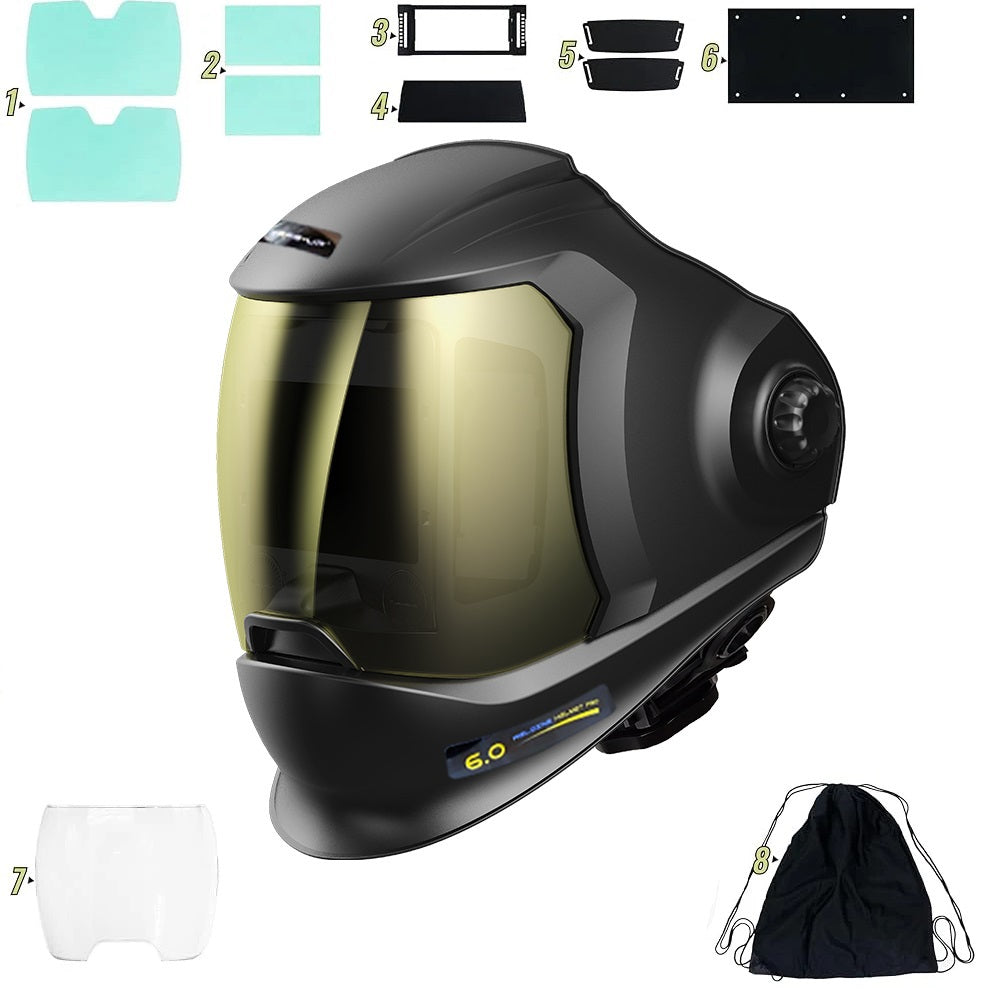 Professional Auto Darkening Welding Helmet – Large View True Color Mask for TIG MIG MMA Welding