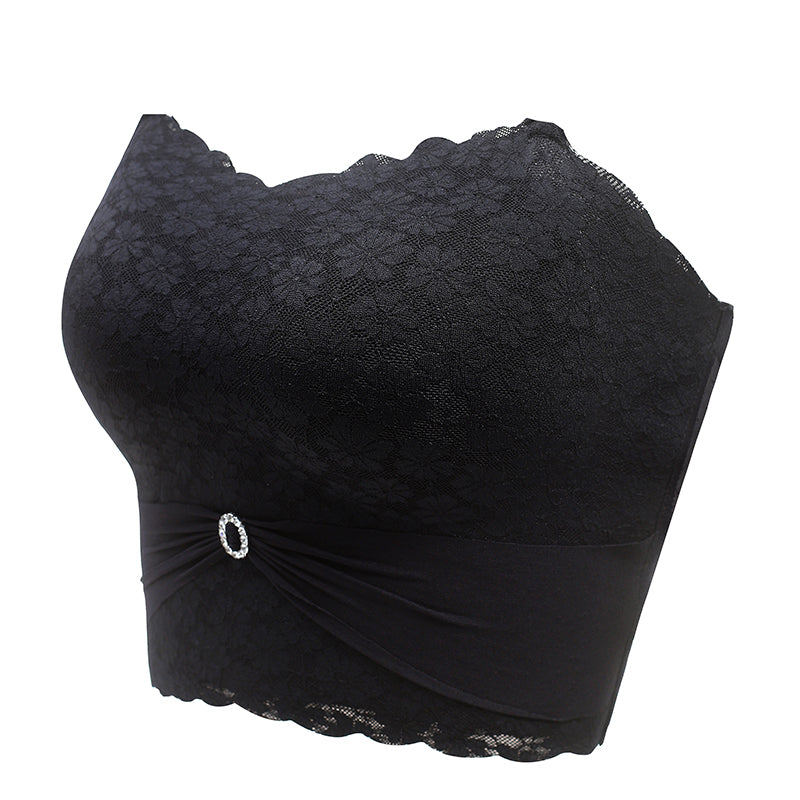 Women’s Strapless Push-Up Bra – Seamless Solid Invisible Bralette with Plus-Size M-5XL Fit for Backless Dresses, Summer Tops, Parties and Everyday Wear