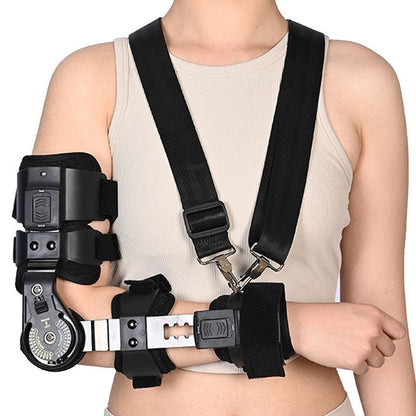 Adjustable Elbow Joint Fixation Brace – Hinged Arm Sling Support Orthosis for Shoulder, Forearm & Post-Surgery Rehabilitation Use