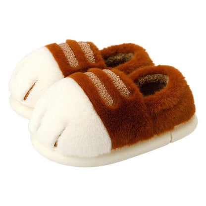 Furry Non-Slip  Adorable Kitty Claw Slippers – Women’s Indoor & Outdoor Slides, Warm Plush Cat Paw Mules for Cozy Home Comfort