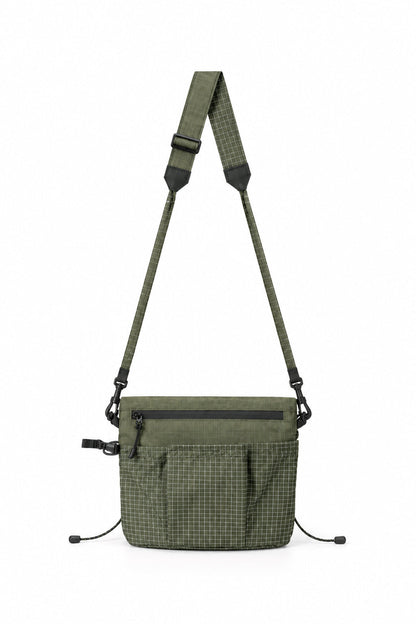 Waterproof X-Pac Crossbody Bag – Lightweight Ripstop Nylon Sling Pouch with Adjustable Strap for Travel, Hiking and Everyday Carry