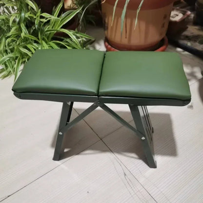 Portable Folding Camping Stool Chair – Lightweight Thickened Steel Seat for Fishing, Hiking, Dormitory, and Travel