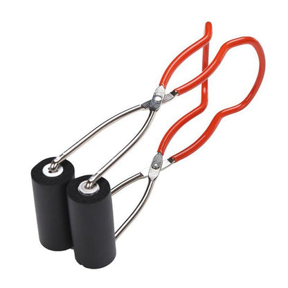 Stainless Steel Canning Jar Lifter – Grip Handle Tongs for Safely Handling Hot Mason Jars, Glass Containers and Home Preserving Projects