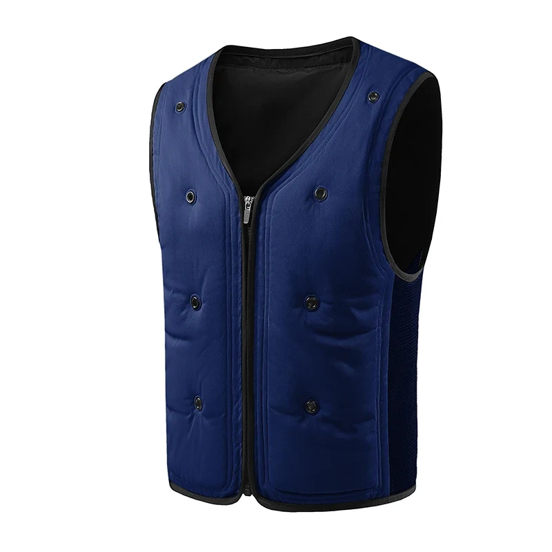 Ice-Cool -15°C Men’s Cooling Waistcoat – Sleeveless Physical Cooling Jacket for Summer Work, Fishing & Outdoor Activities, No Battery Required