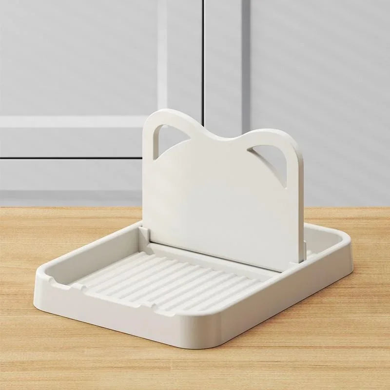 Multifunctional Pot Lid Holder – Kitchen Storage Rack with Spoon Rest for Lids, Spatulas and Soup Spoons, Keeping Counters Organized