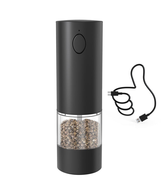 USB Rechargeable Electric Salt & Pepper Grinder Set – Adjustable Mill with Large Capacity for Home & Kitchen Use