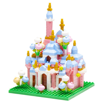 Mini Castle Building Blocks - Fairy Tale Church Micro Bricks DIY Construction Set for Girls Birthday Gifts and Christmas Creative Play