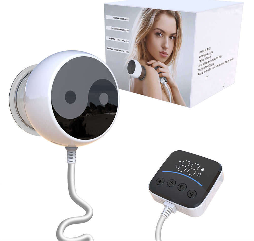 Smart Electric Cupping Massager – Vacuum Therapy Device with Remote Control for Deep Muscle Relief and Body Recovery
