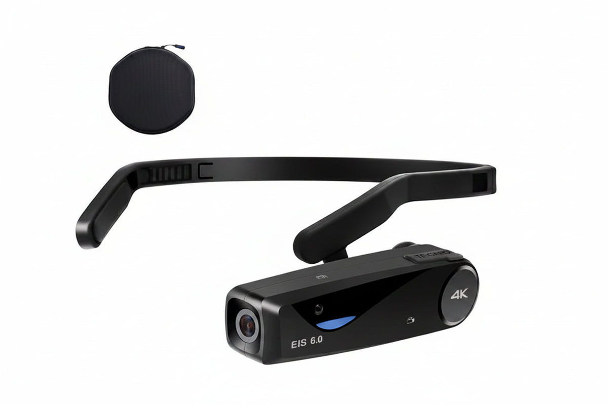 Wearable Vlog Camcorder –  4K Wearable WiFi Camera for YouTube Videos, POV Recording, Hands-Free Shooting and Outdoor Content Creation