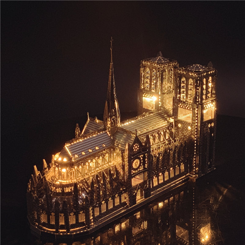 Metal Cathedral Puzzle – 3D St. Patrick’s Laser-Cut DIY Assembly Model Kit for Creative Gifts