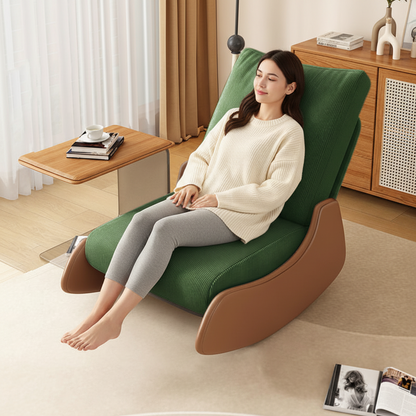 Adjustable Lazy Rocking Chair – Ergonomic Foldable Recliner for Living Rooms, Balconies and Lounges with Comfortable Resting and Relaxation Support